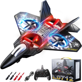 WATUDOU Foam RC Airplane front view highlights compact, beginner-friendly design.