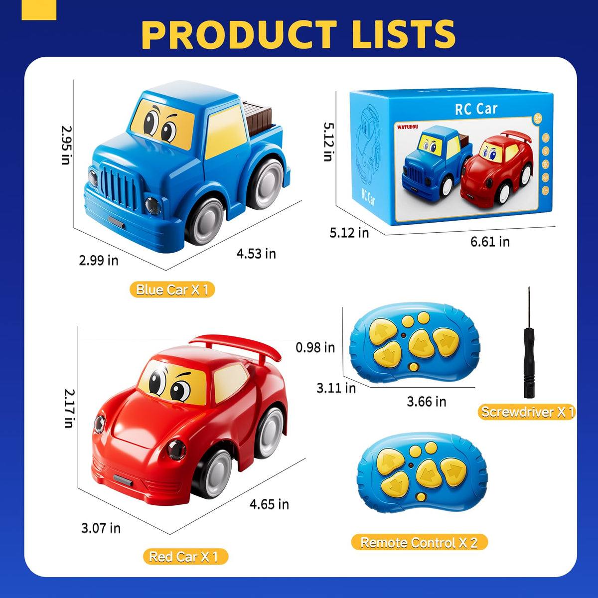 Watudou LED light effects add visual excitement during indoor play.