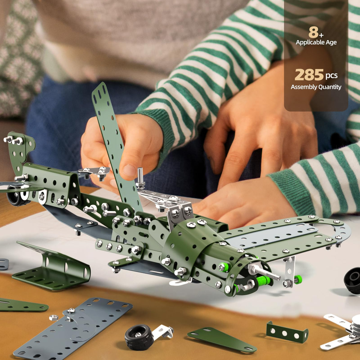WATUDOU metal-propeller jet-parts show durable components for long-lasting display and play.