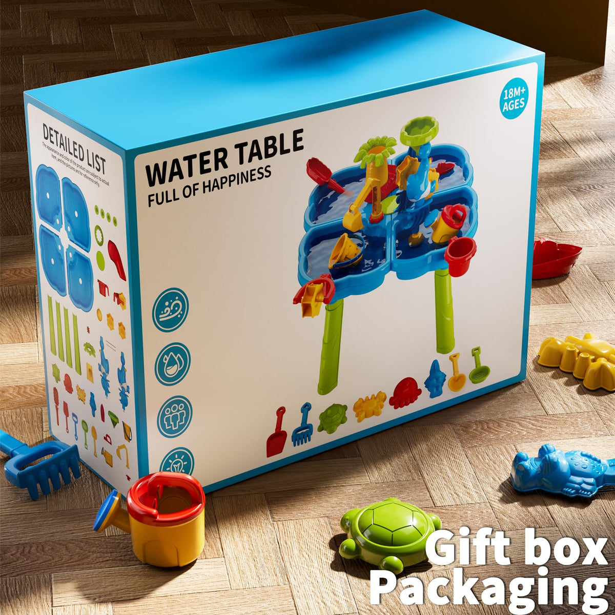 Watudou sensory play table invites open-ended exploration for toddlers.
