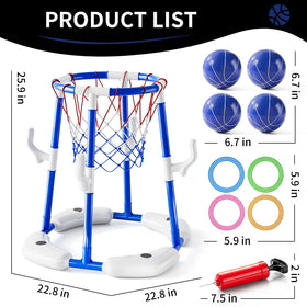 WATUDOU water-filled base keeps the hoop balanced on waves for steady play.