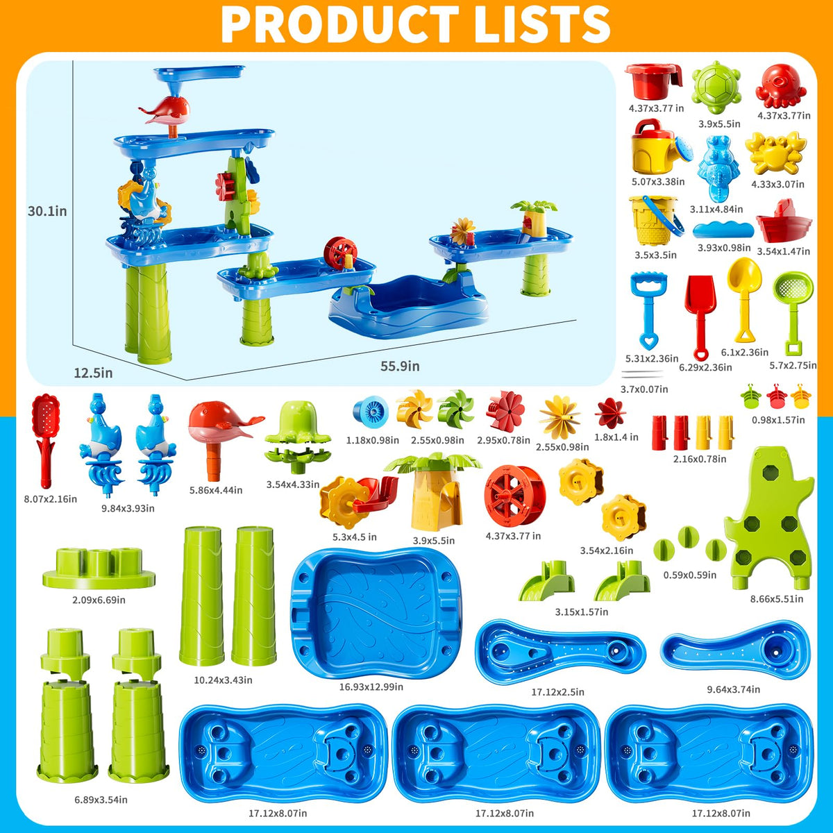 WATUDOU water table accessories spark imaginative play