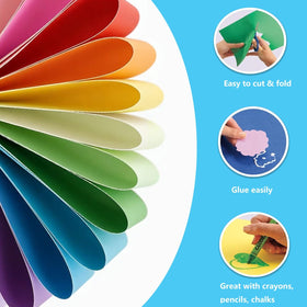 WAUPPY yellow construction paper ideal for handmade cards and high-contrast artworks