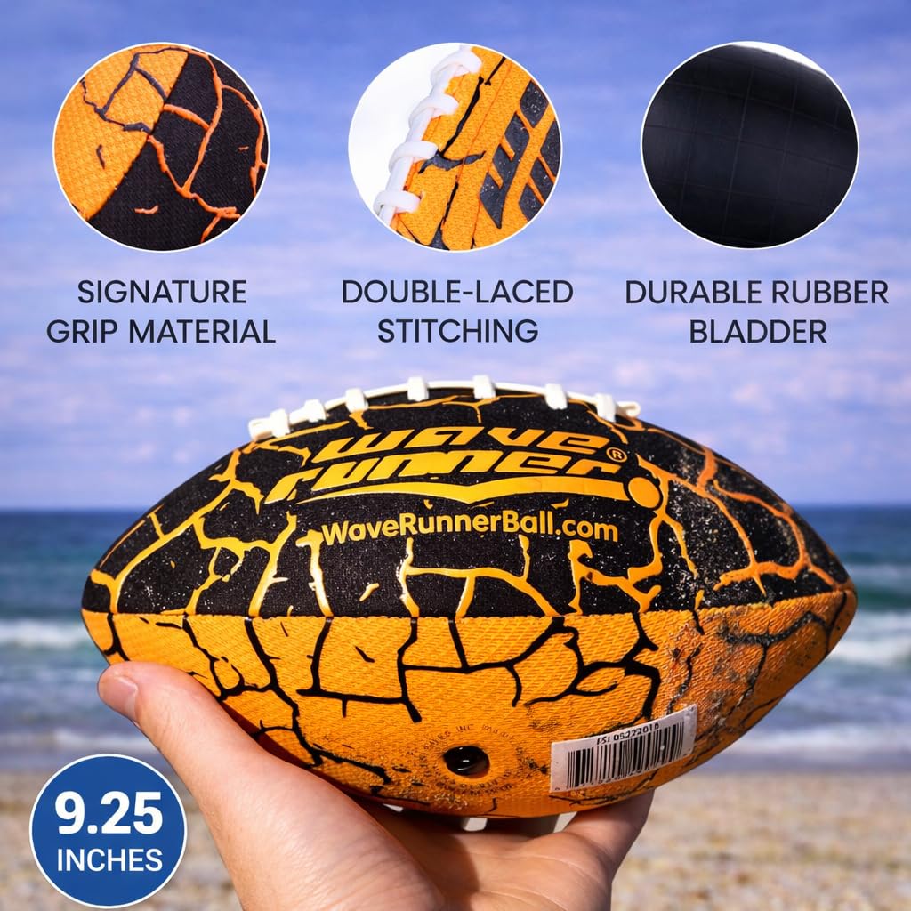 Wave Runner floats and stays light for pool and beach tossing.