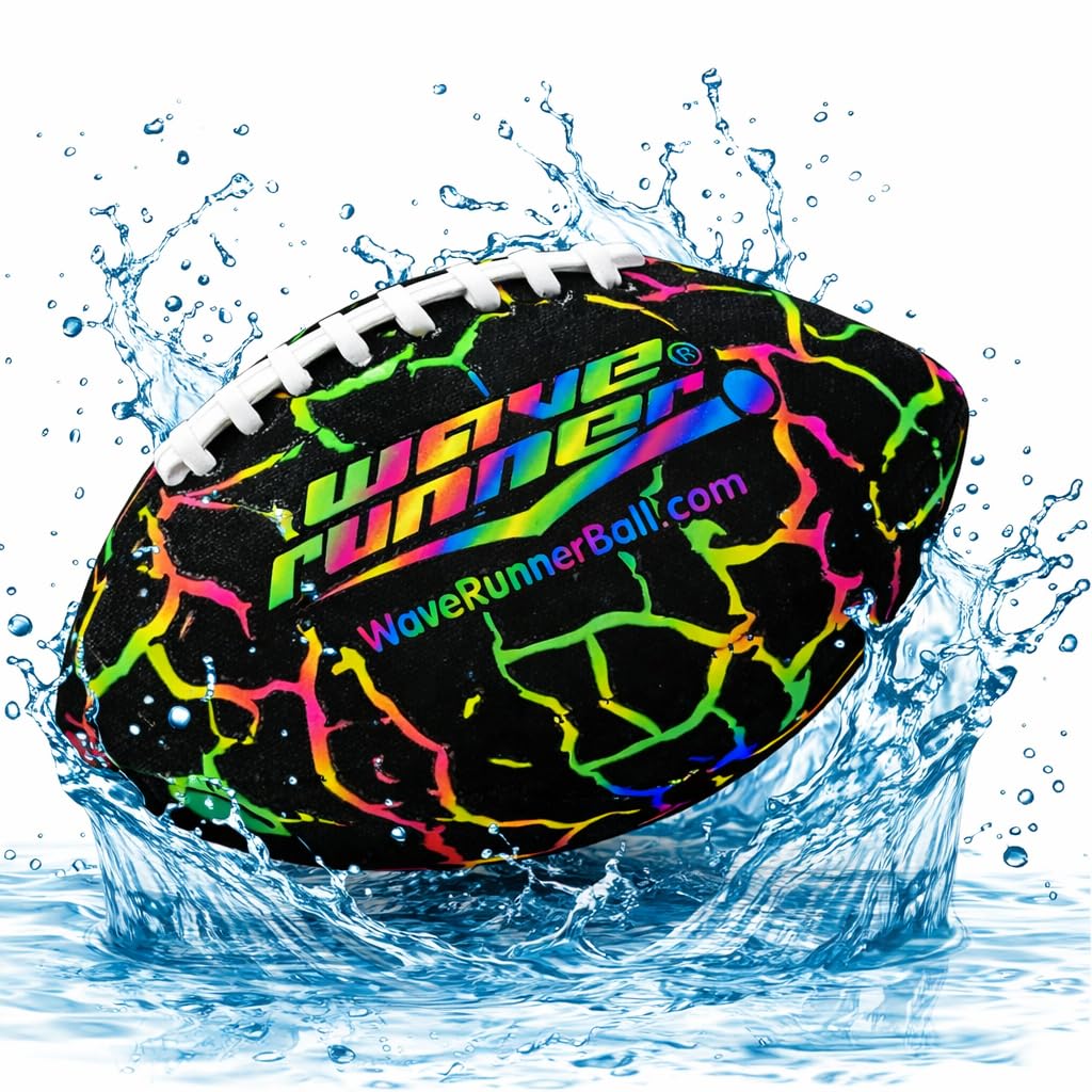 Wave Runner Grip It 9.25in grip pattern enhances wet-hand control for pool and beach play.