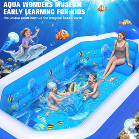 WaveHaven 4K underwater prints create vibrant tropical scenes in your pool.