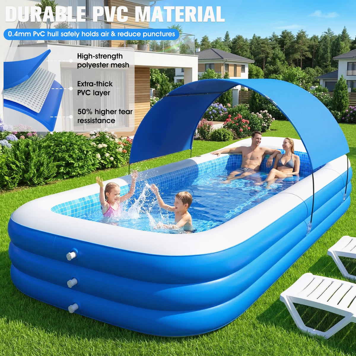WaveHaven pool drainage outlet speeds up water removal for quick resets