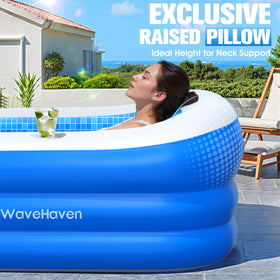 WaveHaven pool seats and backrest offer ergonomic comfort for long lounging