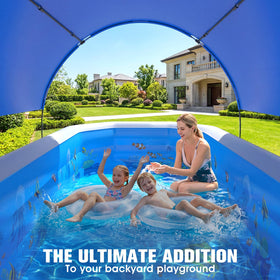WaveHaven rapid drain system empties the pool quickly for easy cleanup.