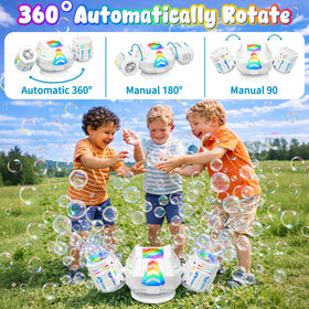 WAVISA bubble machine features 9-mode RGB lights for glow