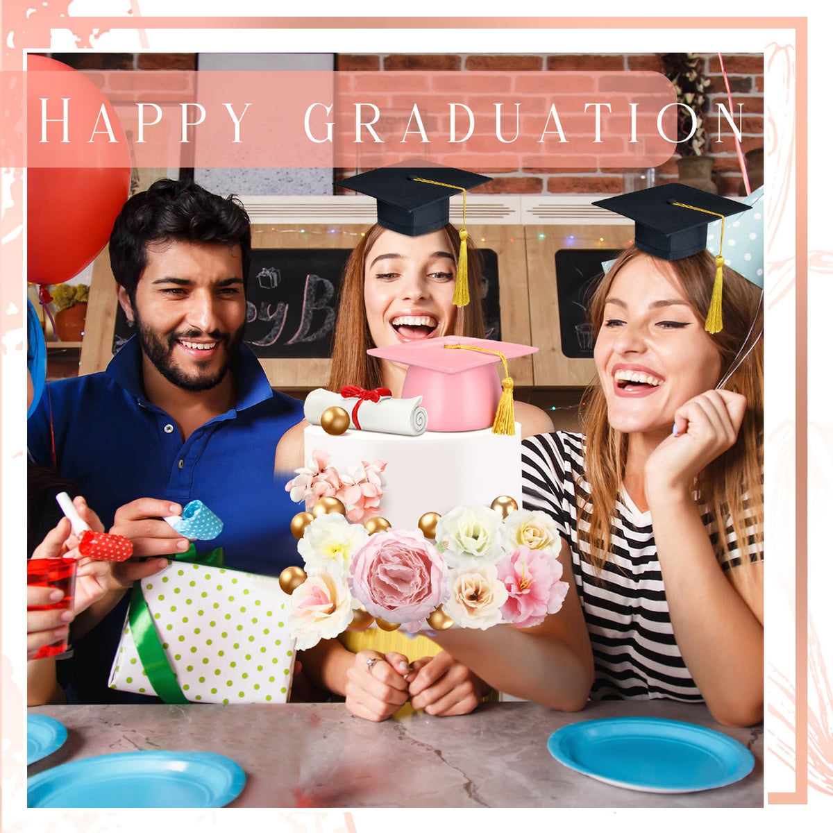 Wavwavw flower stems and poles stabilize decorations for clean, reliable cake decor