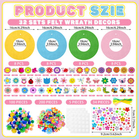 Wavwavw wreath kit bees for playful outdoor party accents