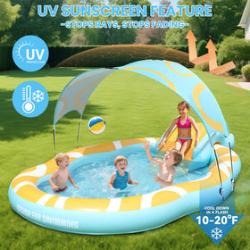 WavYoo Backyard Water Play Center shows spacious setup for playdates.