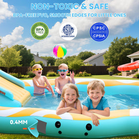WavYoo Durable 04mm PVC pool construction for long-lasting use.