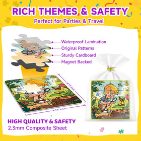 WAWIBEE animals magnetic puzzle book fosters focus and sharing