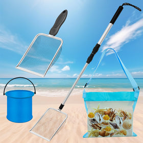 Waybas shelling scooper tools on the beach ready for seashell hunting