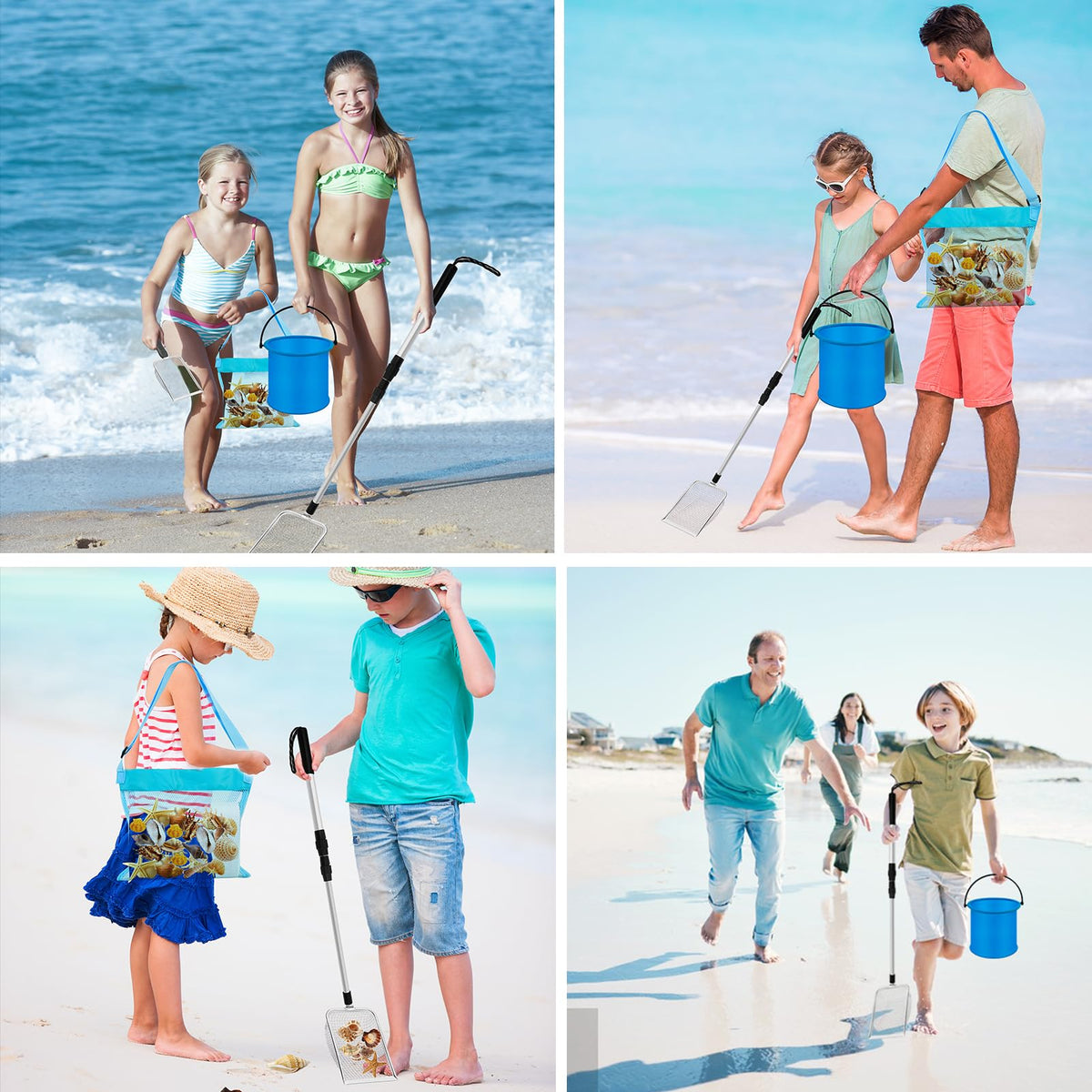 Waybas stainless steel scoops durable tools for a rocky shore treasure hunt