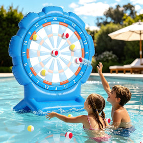 Waybesty inflatable dart board pool game ready for water play