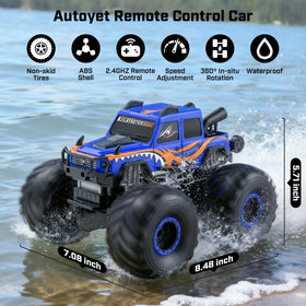 WayEee all-terrain pickup RC truck with deep-tread tires
