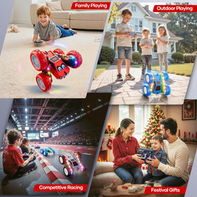 WayEee RC car dual-sided design for seamless stunts