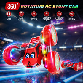 WayEee RC car with LED strips enhances night play and visibility