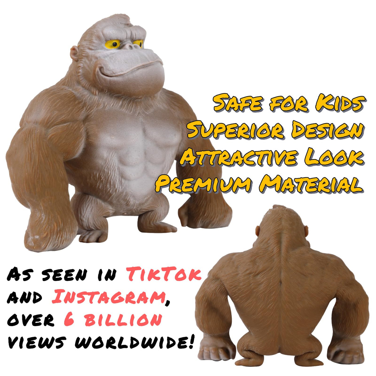 Wayfengli gorilla design adds fun as a desk toy or gift.