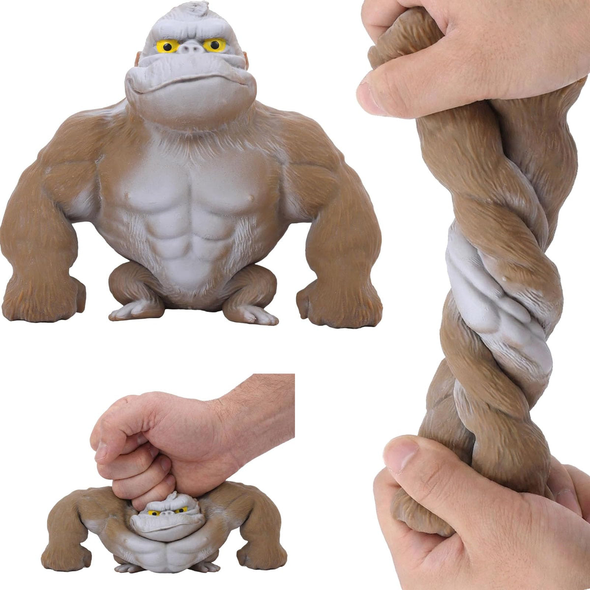Wayfengli sand-filled center gorilla toy offers heavier, satisfying squishes for stress relief.