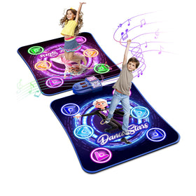WAYKEE Dance Mat with 12-key light-up panel for rhythmic play and balance training.