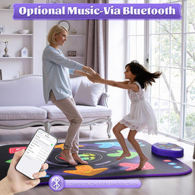 WAYKEE kids playing at home with dance mat boosts energy