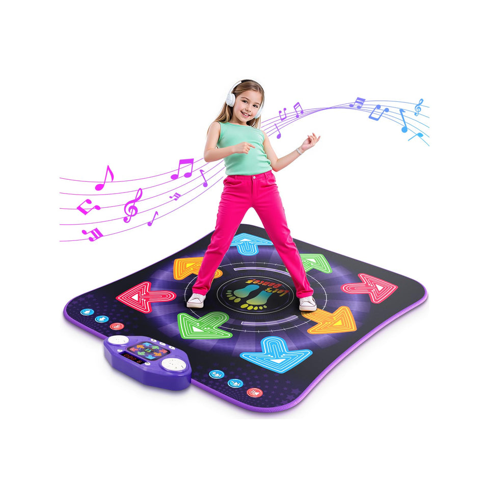 WAYKEE light-up 8-button dance mat enhances coordination during home play