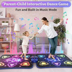 Non-slip surface and cushioned PEVA on the Waykee mat for safe indoor play.