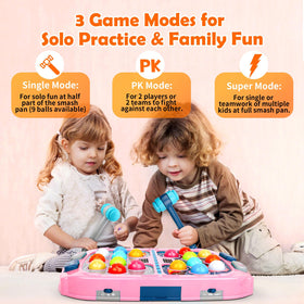 WAYKEE Whack a Game Mole suction cups keep it steady on any table.