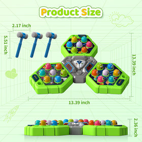 WAYKEE Whack Game Mole score displays track child progress during play