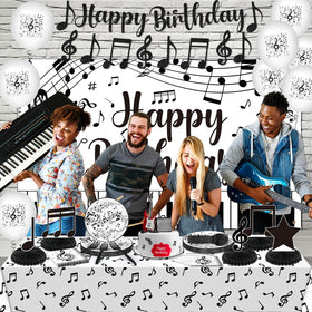Wayyogh musical-note napkins offer quick cleanup after festive bites.