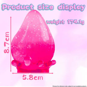 Wazibo squishy drop stress balls side view blue-pink boosts sensory focus during work