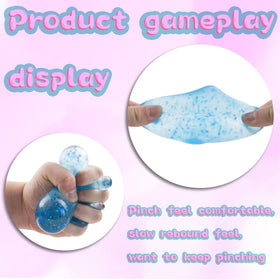 Wazibo squishy drop stress balls with grooved grip improves hand comfort and control
