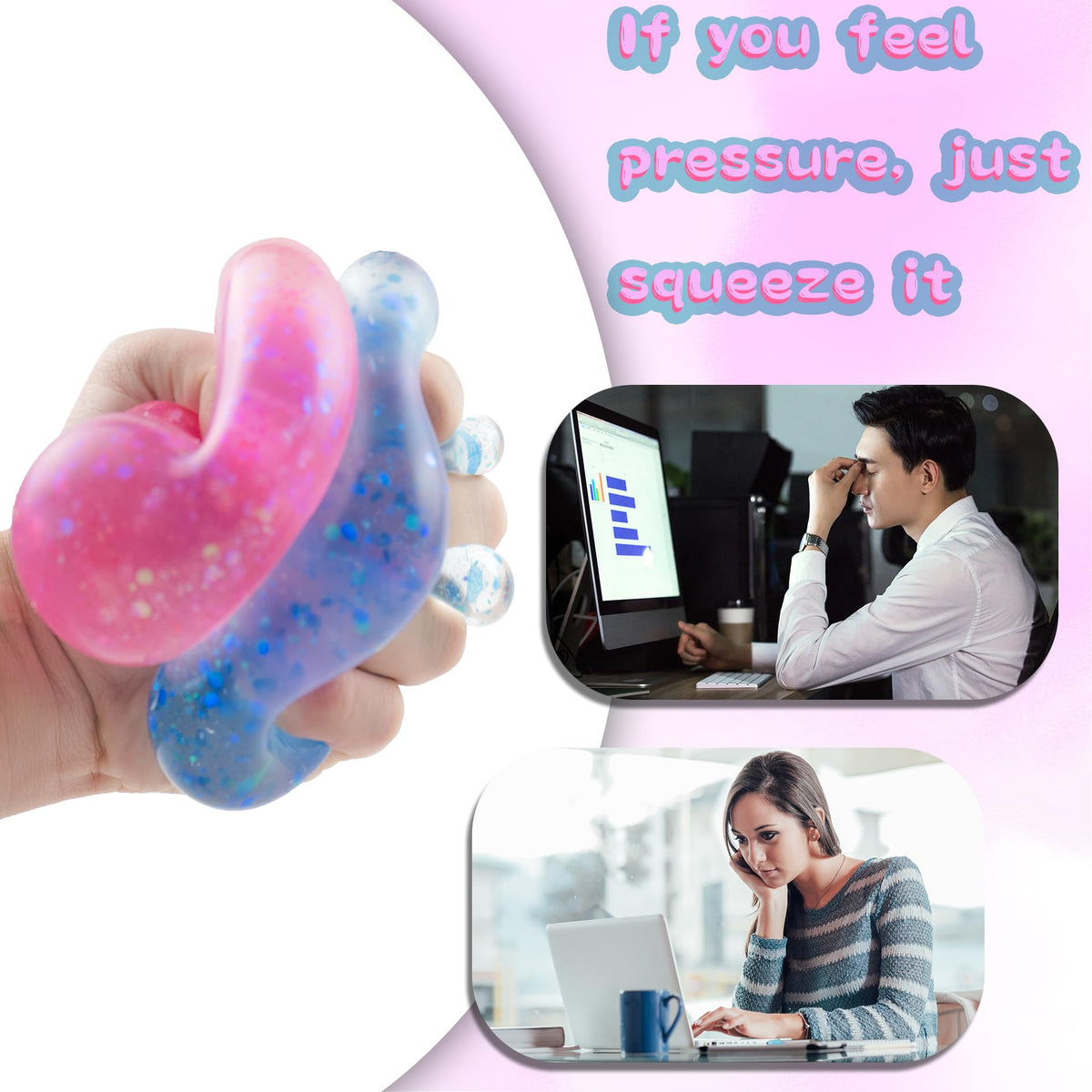 Wazibo squishy drop stress balls storage pouch keeps toys clean between uses