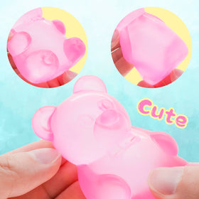 Wazibo sugar-filled gummy bear detail, playful sensory toy for tactile decompression.