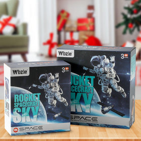 Wbzle creative play set packaging highlights versatile STEM-inspired toy.