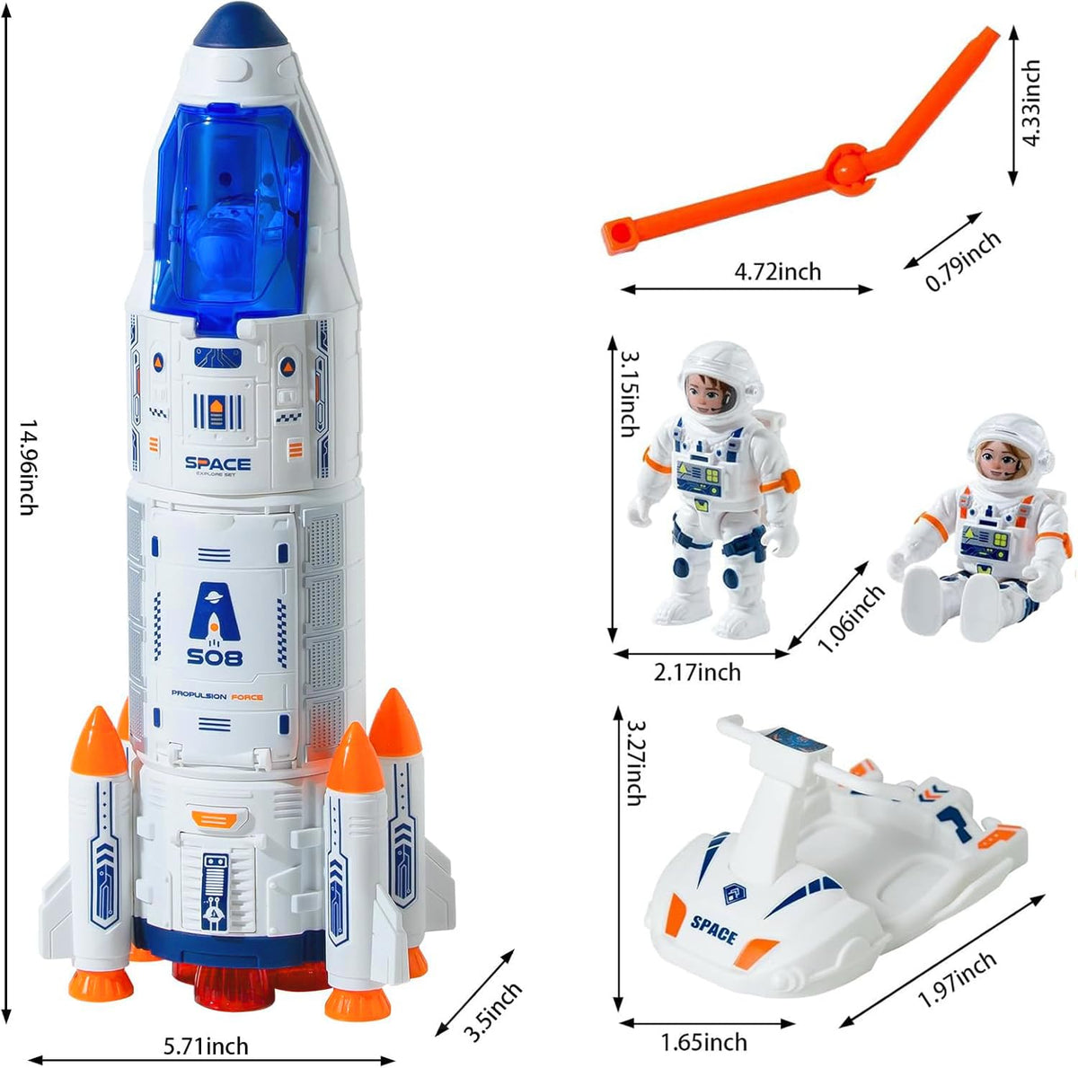 Wbzle rocket lights and sound create realistic launch moments to spark excitement and focus