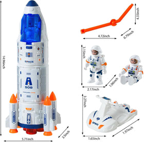 Wbzle rocket lights and sound create realistic launch moments to spark excitement and focus