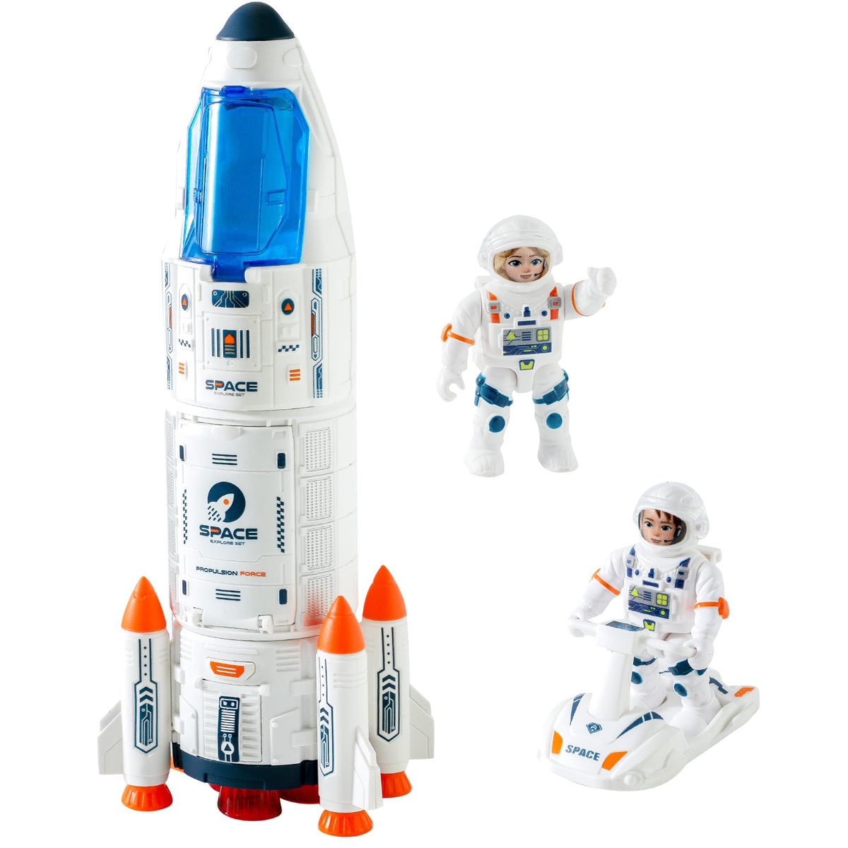 Wbzle rocket ship assembly and launch inspires imaginative play and early science curiosity