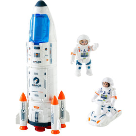 Wbzle rocket ship assembly and launch inspires imaginative play and early science curiosity