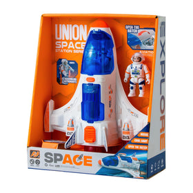 Wbzle Spaceship Shuttle front view inspires imaginative space play and exploration.