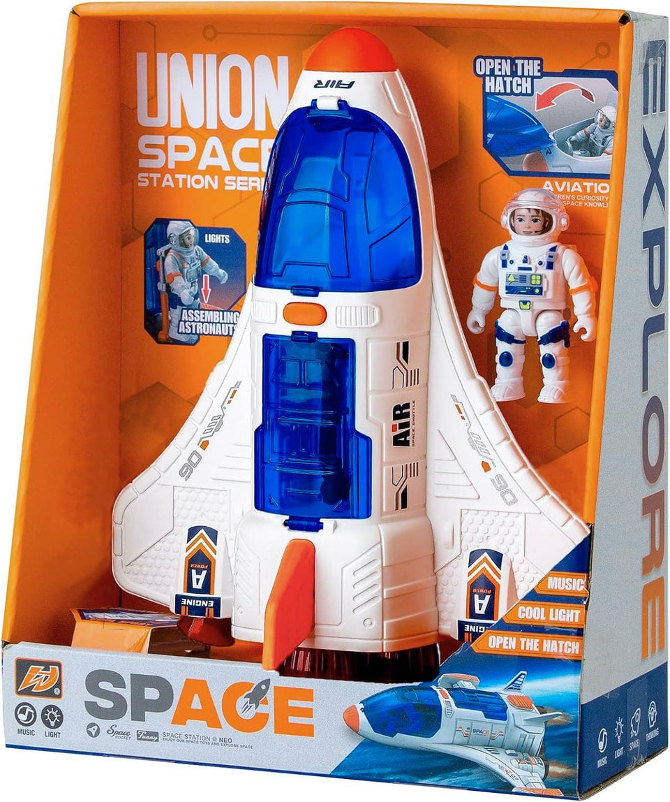 Wbzle Spaceship Shuttle front cockpit view for imaginative space adventures.