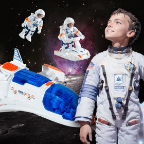 Wbzle Spaceship Shuttle water tank removable enables splashy pretend missions.