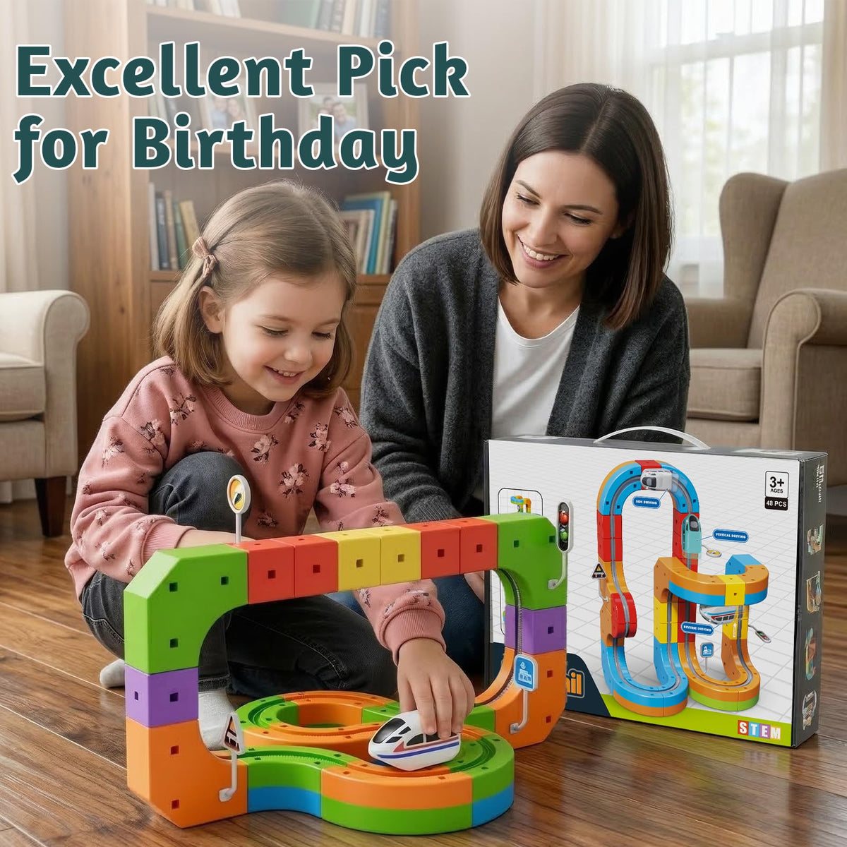 Wdebay Klick Rail ideal birthday gift sparks curiosity and imaginative play.