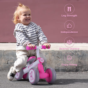 Wdmiya Baby Balance Bike 135-degree steering for safer, controlled turns.