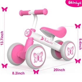 Wdmiya Baby Balance Bike child on ride highlights lightweight, safe learning design.