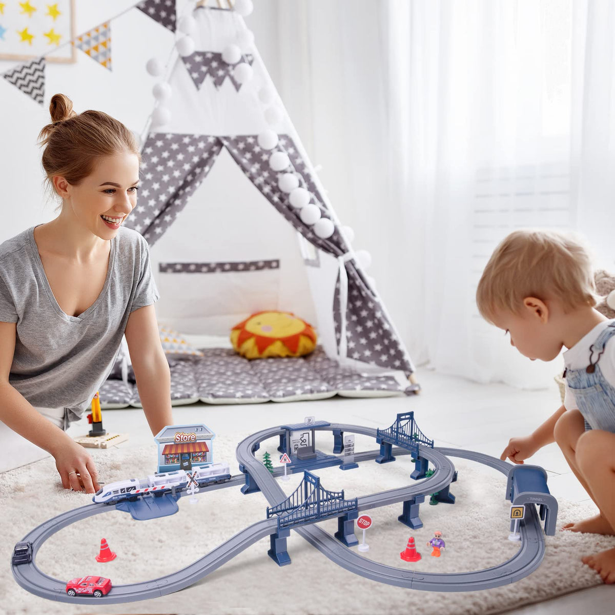 Wdmiya battery operated engine powers smooth movement with engaging track sounds